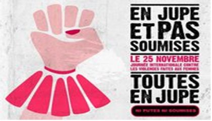 Toutes en jupes contre la violence faite aux femmes !